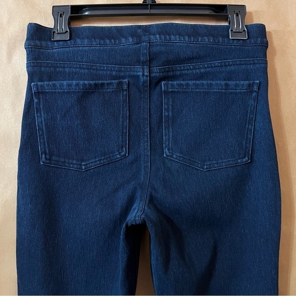 Spanx | Jean-ish Ankle Leggings Denim Jeggings High Rise Pull-On Shaping Size M - Picture 7 of 9